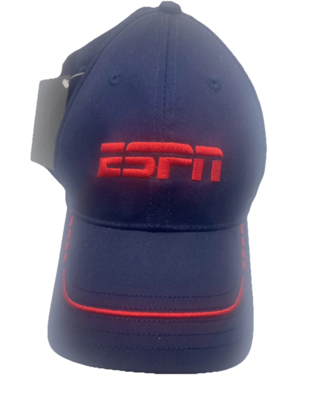 NWT ESPN Baseball Hat K-Products Headwear Cap Navy Red Retro Adjustable NEW